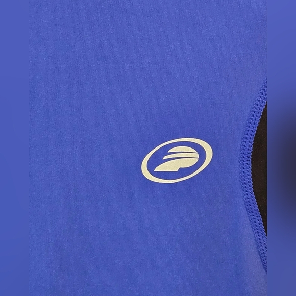 Blue and White Men's Cycling Jersey - Picture 4 of 6